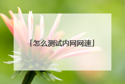 怎么测试内网网速