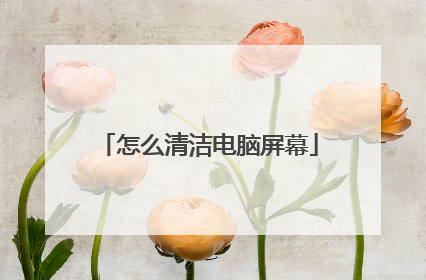 怎么清洁电脑屏幕