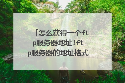 怎么获得一个ftp服务器地址!ftp服务器的地址格式是什么样子的?