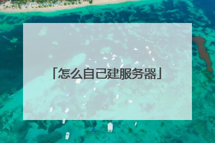 怎么自己建服务器