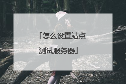 怎么设置站点测试服务器