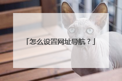 怎么设置网址导航？