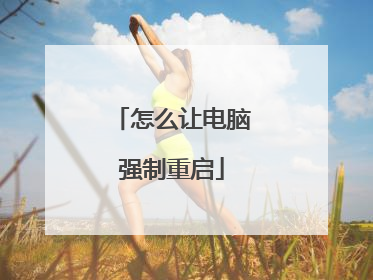 怎么让电脑强制重启