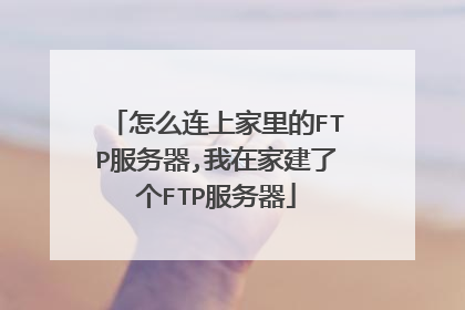 怎么连上家里的FTP服务器,我在家建了个FTP服务器