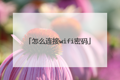 怎么连接wifi密码