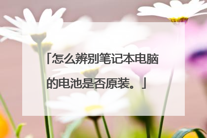怎么辨别笔记本电脑的电池是否原装。