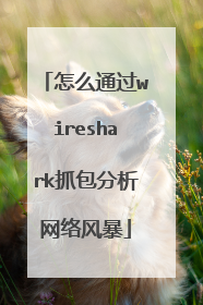 怎么通过wireshark抓包分析网络风暴