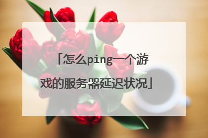 怎么ping一个游戏的服务器延迟状况