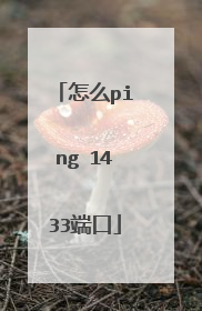 怎么ping 1433端口