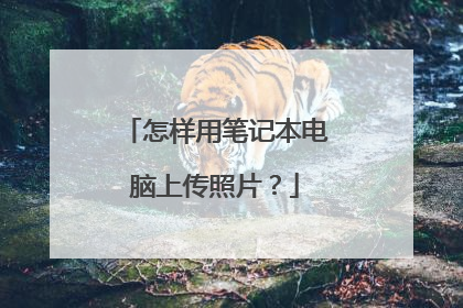 怎样用笔记本电脑上传照片?