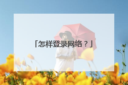 怎样登录网络?