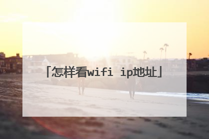 怎样看wifi ip地址