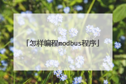 怎样编程modbus程序