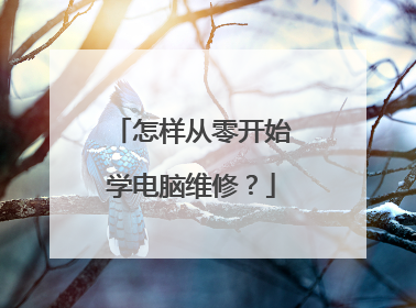 怎样从零开始学电脑维修?