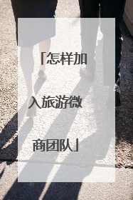 怎样加入旅游微商团队