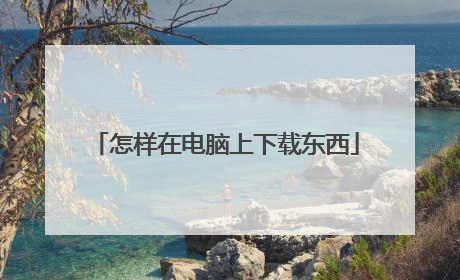 怎样在电脑上下载东西