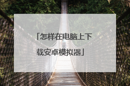 怎样在电脑上下载安卓模拟器