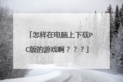 怎样在电脑上下载PC版的游戏啊???