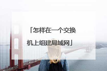 怎样在一个交换机上组建局域网