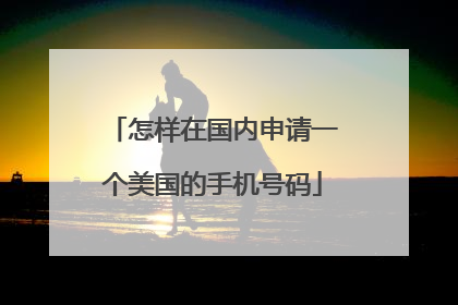 怎样在国内申请一个美国的手机号码