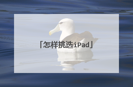 怎样挑选iPad