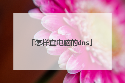 怎样查电脑的dns