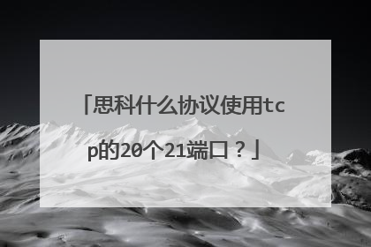 思科什么协议使用tcp的20个21端口？