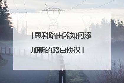 思科路由器如何添加新的路由协议