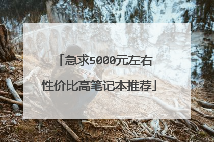 急求5000元左右性价比高笔记本推荐