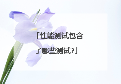 性能测试包含了哪些测试?