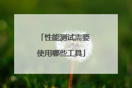 性能测试需要使用哪些工具