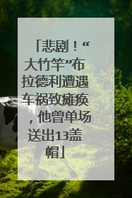 悲剧！“大竹竿”布拉德利遭遇车祸致瘫痪，他曾单场送出13盖帽