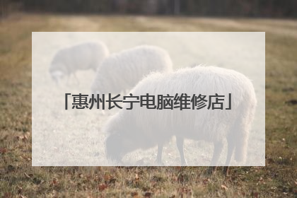惠州长宁电脑维修店