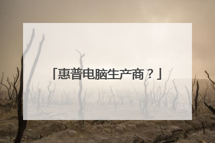 惠普电脑生产商?