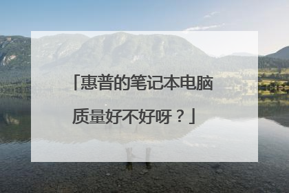 惠普的笔记本电脑质量好不好呀？