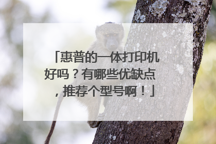 惠普的一体打印机好吗？有哪些优缺点，推荐个型号啊！