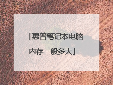 惠普笔记本电脑内存一般多大