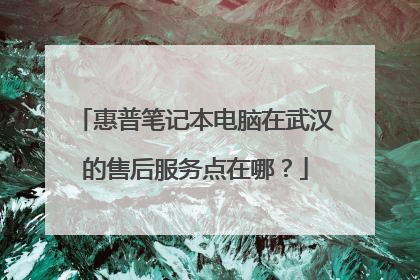 惠普笔记本电脑在武汉的售后服务点在哪?