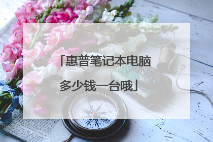 惠普笔记本电脑多少钱一台哦