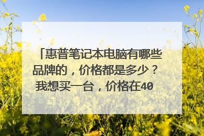 惠普笔记本电脑有哪些品牌的,价格都是多少?我想买一台,价格在4000-5000元之间,详细介绍,谢谢