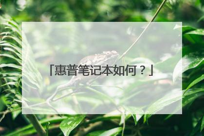 惠普笔记本如何?
