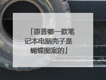 惠普哪一款笔记本电脑壳子是蝴蝶图案的