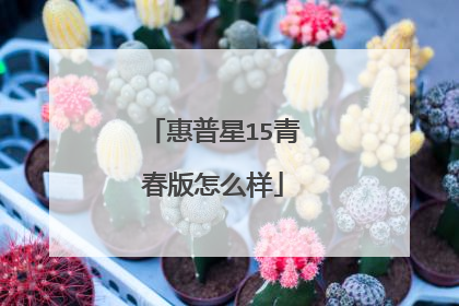 惠普星15青春版怎么样