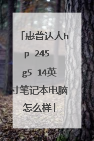 惠普达人hp 245 g5 14英寸笔记本电脑怎么样