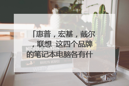 惠普,宏基,戴尔,联想 这四个品牌的笔记本电脑各有什么优缺点?