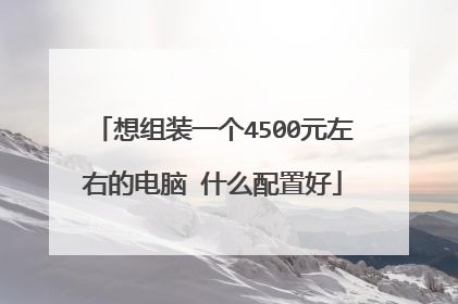 想组装一个4500元左右的电脑 什么配置好