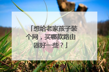 想给老家孩子装个网，买哪款路由器好一些？