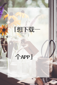 想下载一个APP