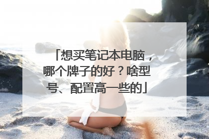 想买笔记本电脑,哪个牌子的好?啥型号、配置高一些的
