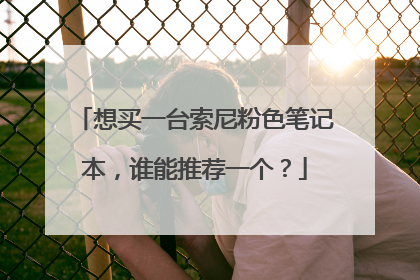 想买一台索尼粉色笔记本,谁能推荐一个?